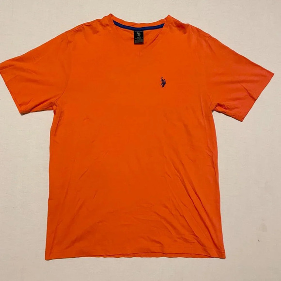 US Polo Assn Orange Mens Tshirt Mens Medium Shirt - Picture 16 of 16